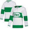 Män Ishockey Toronto Maple Leafs tröja med eget tryck St Pats Adidas Vit Authentic
